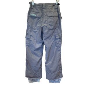 Burton Women’s Size XS $150 Snowboard Pants Ski Cargo Adjustable Gray/Khaki